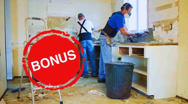 bonus per le ristrutturazioni