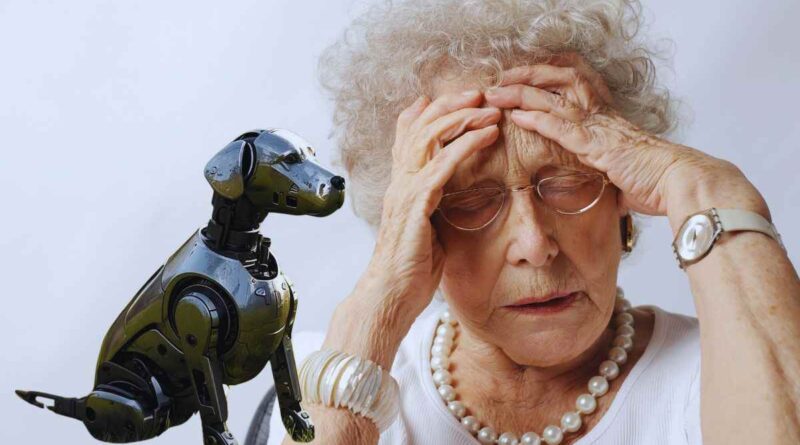 il cane robot per gli anziani