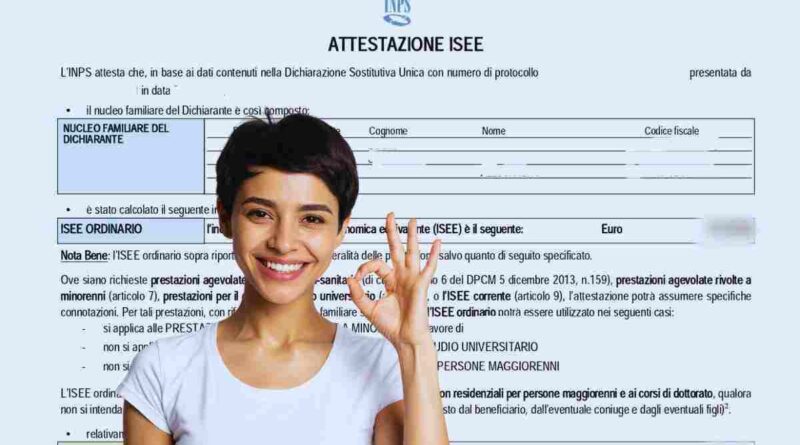 modifica dell'isee
